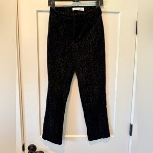 Old Navy Black Animal Print Trousers